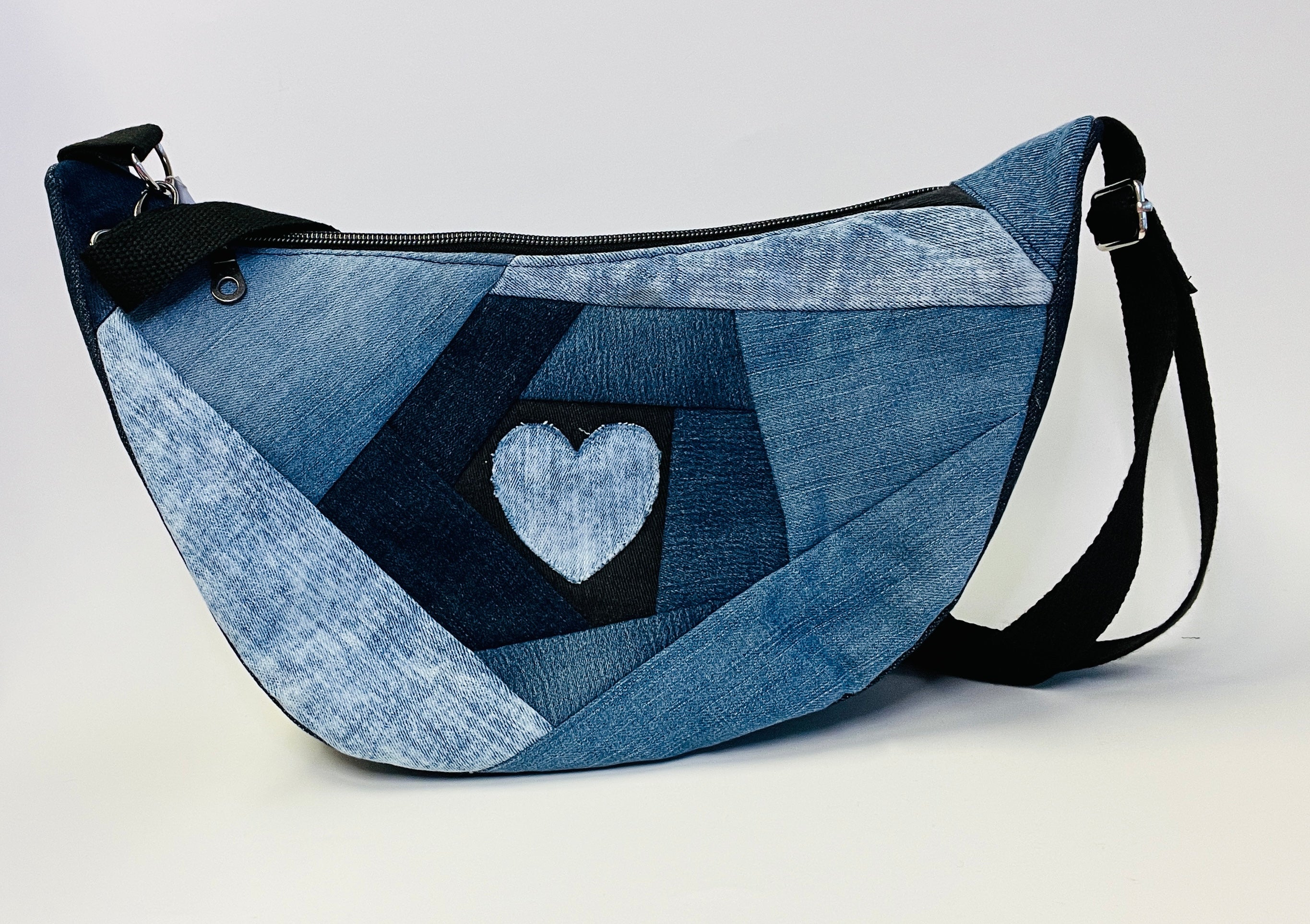 Sac demi-lune Je t'aime