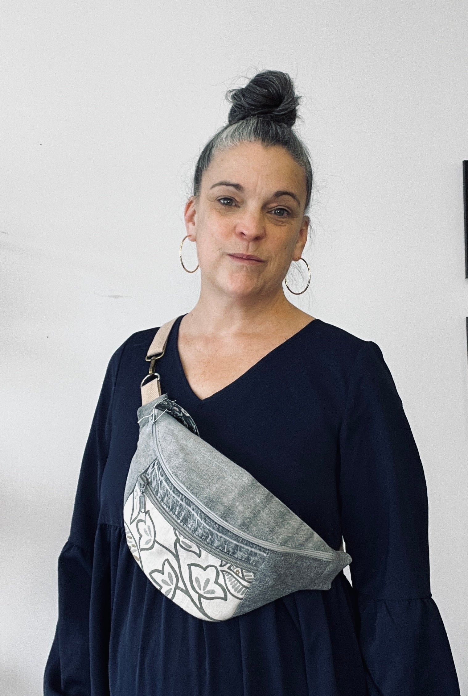 Sac banane soirée grise