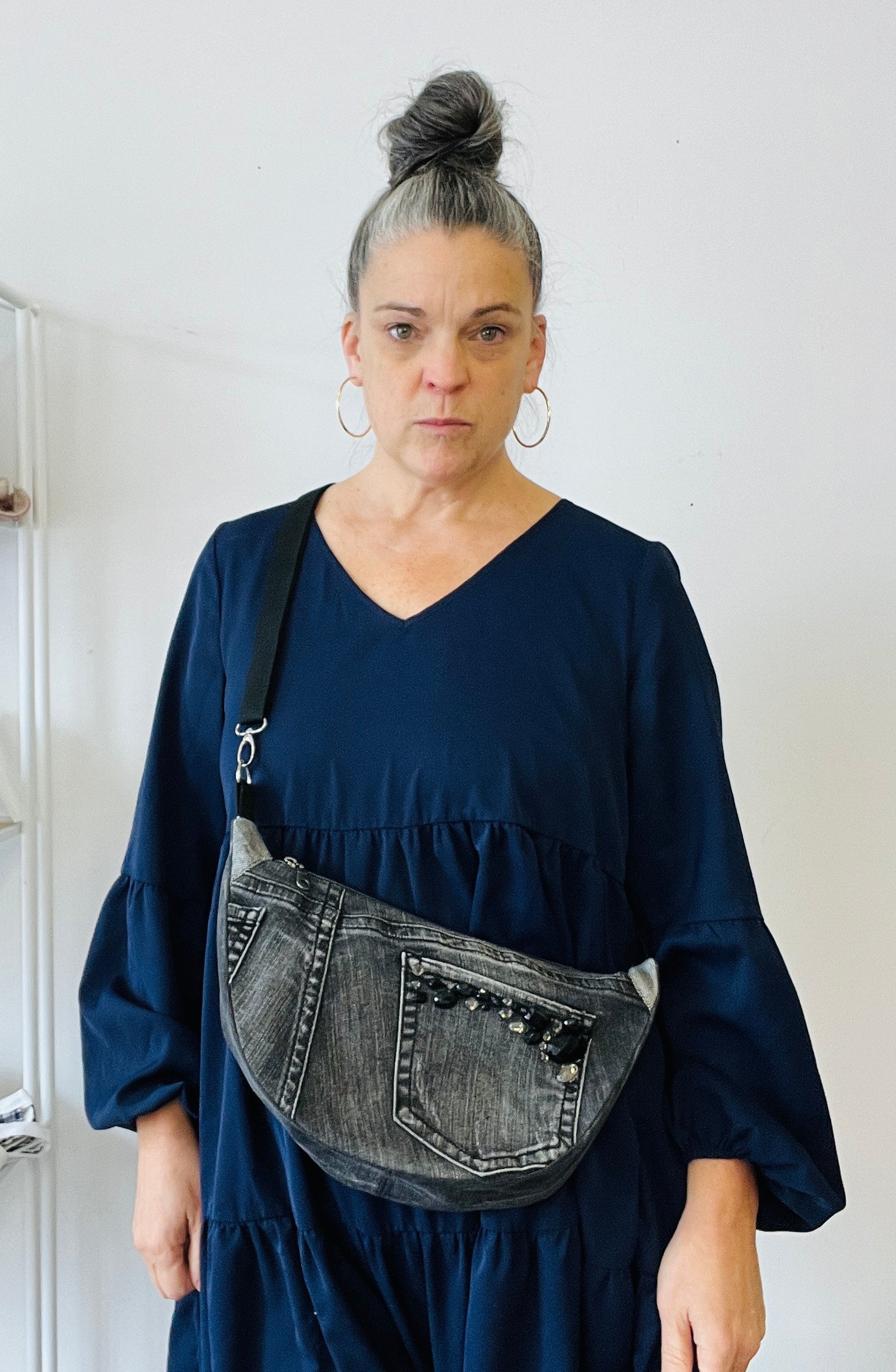 Sac demi-lune éclats de lune