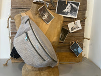 Sac banane loup gris