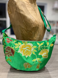 Sac demi-lune fleur de prunier