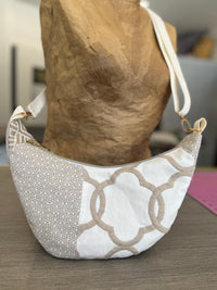 Sac demi-lune crème