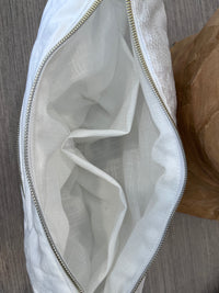 Sac demi-lune bal en blanc