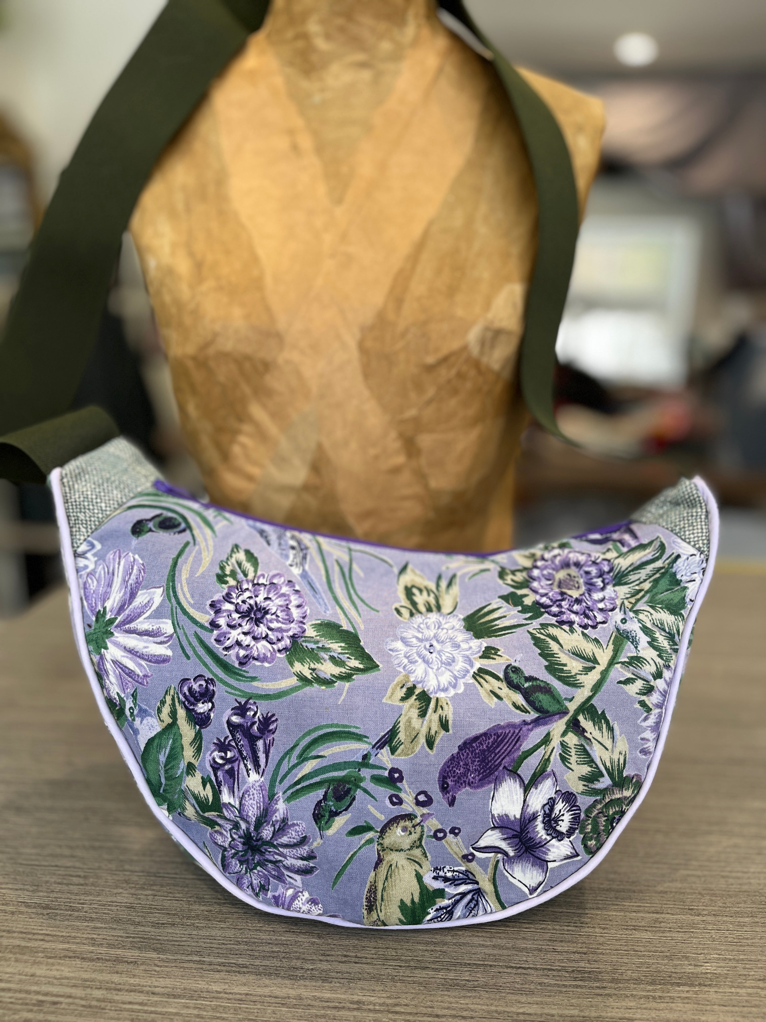 Sac demi-lune le temps des lilas