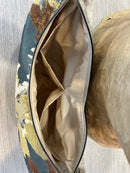 Sac demi-lune fleurs de terre