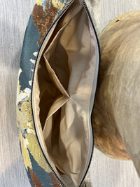Sac demi-lune fleurs de terre
