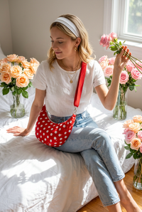 Sac demi-lune polka dots