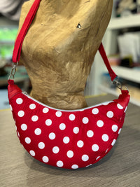 Sac demi-lune polka dots