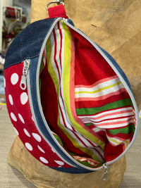 Sac banane touche de fraise