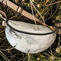 Sac banane cerf et feuilles