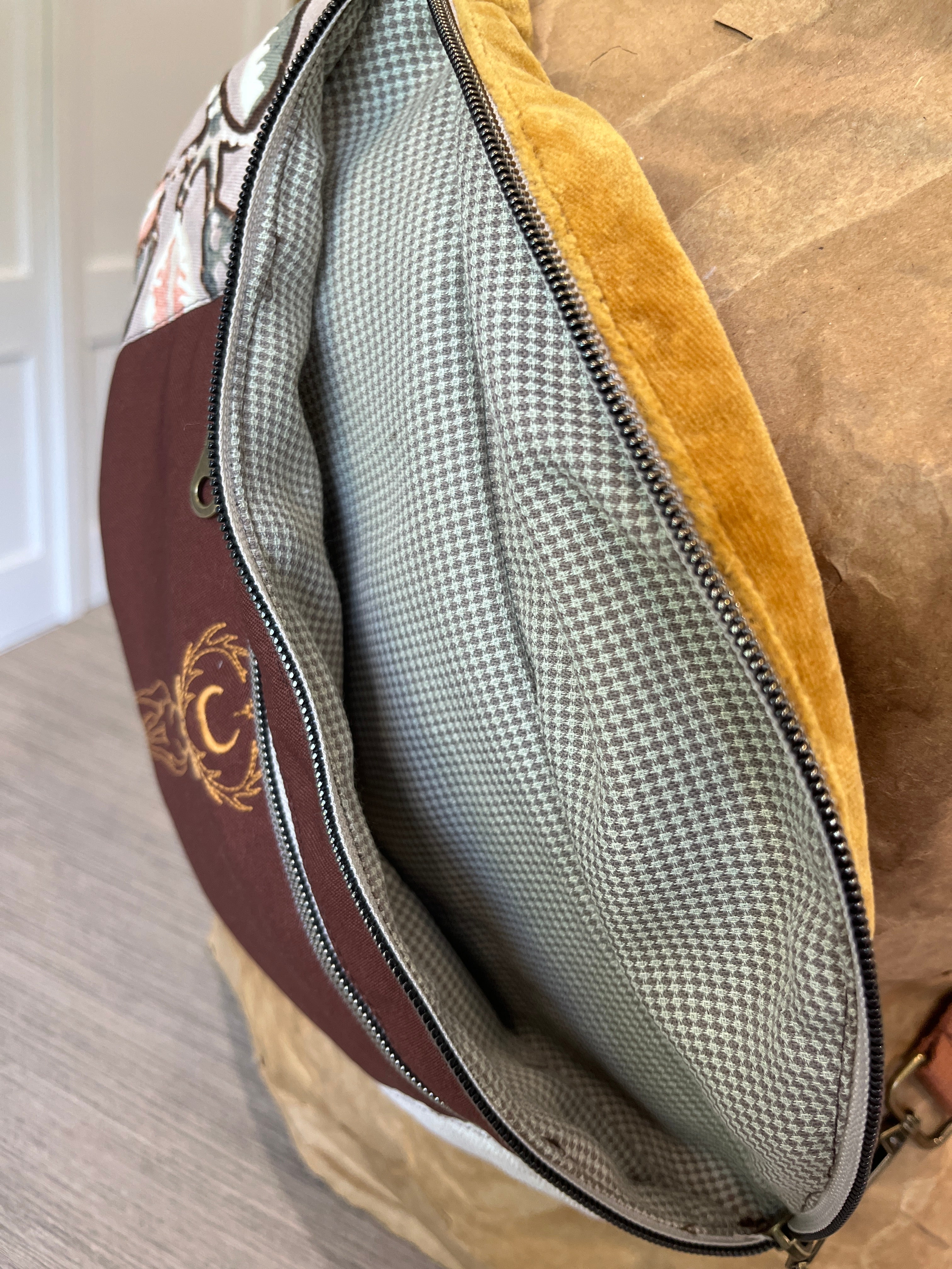 Sac banane cerf doré
