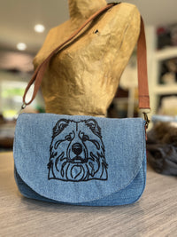 Sac à main à rabat interchangeable jeans indémodable
