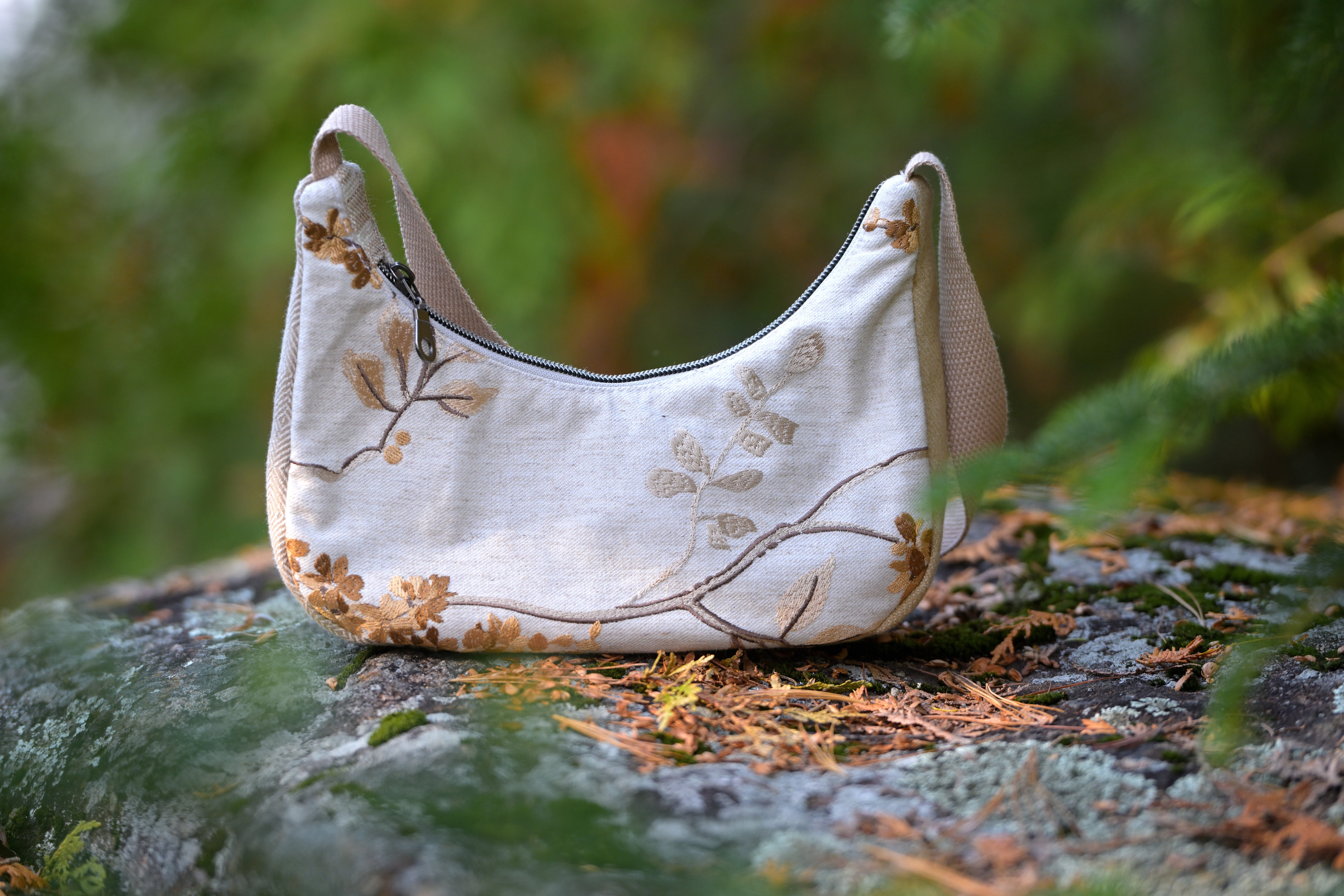 Sac baguette branche d'automne